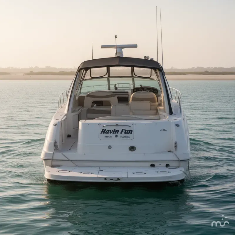 Slide: The Image of Sea Ray 410 Express Cruiser 1999 - 0