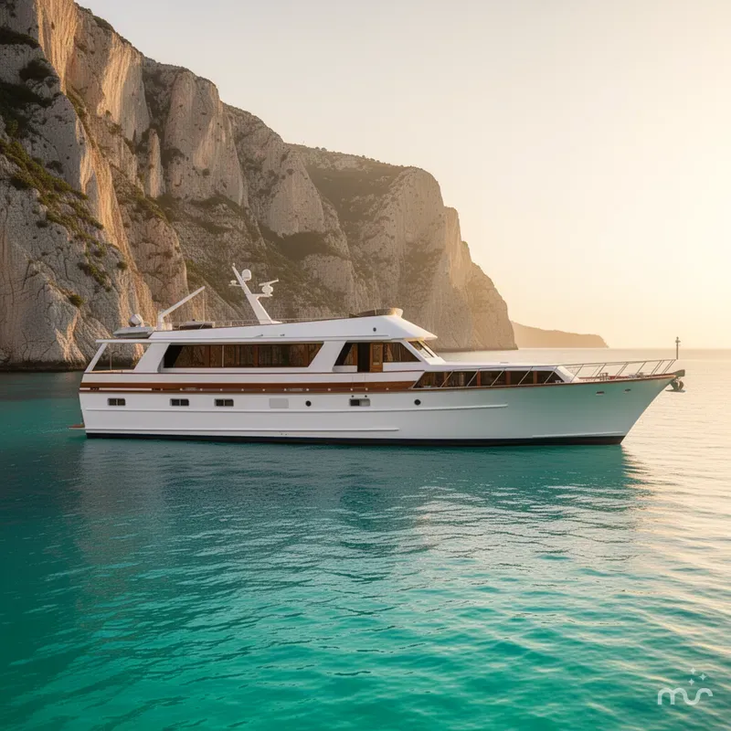 Slide: The Image of McQueen Flush Deck Motoryacht 1984 - 2