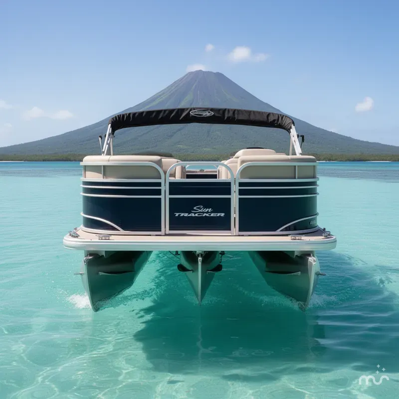 Slide: The Image of Sun Tracker Party Barge 20 DLX 2023 - 3