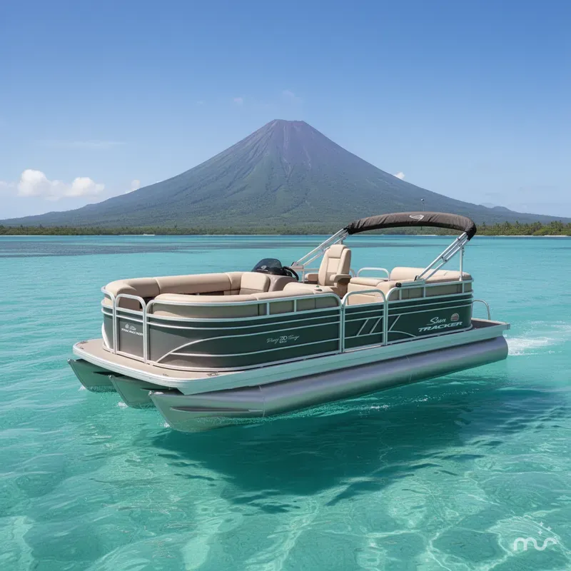 Slide: The Image of Sun Tracker Party Barge 20 DLX 2023 - 4