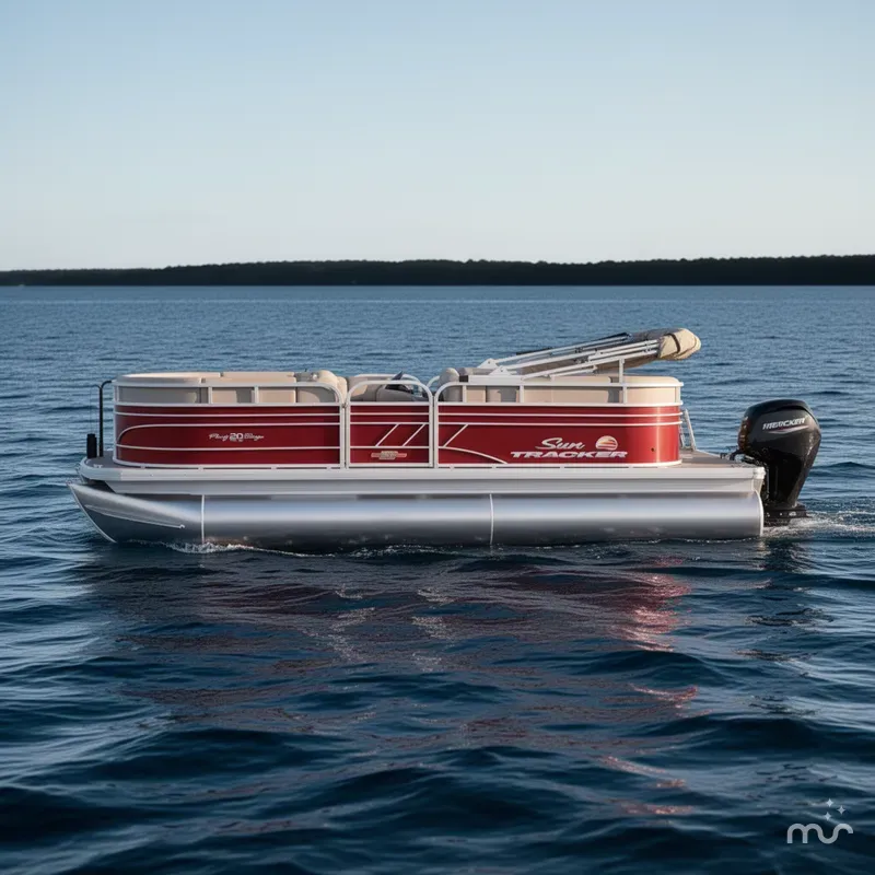Slide: The Image of Sun Tracker Party Barge 20 DLX 2023 - 1