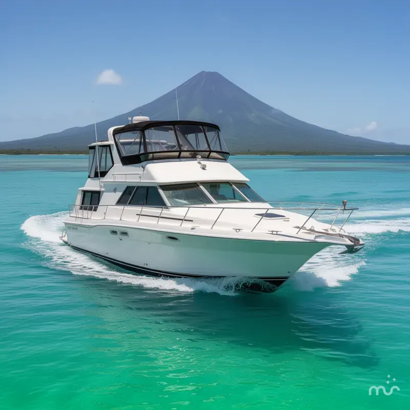 Slide: The Image of Sea Ray 380 Aft Cabin 1990 - 2
