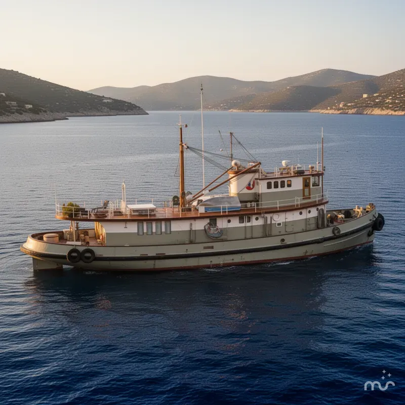 Slide: The Image of Custom 100' Navy Tug / Liveaboard Conversion / 2019 Re fit 1943 - 2