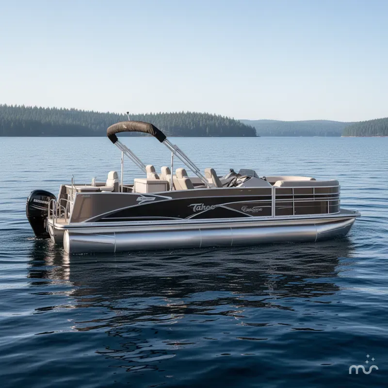 Slide: The Image of Tahoe Cascade 2385 Rear Fish Tritoon & 150HP 4-Stroke EF 2023 - 0