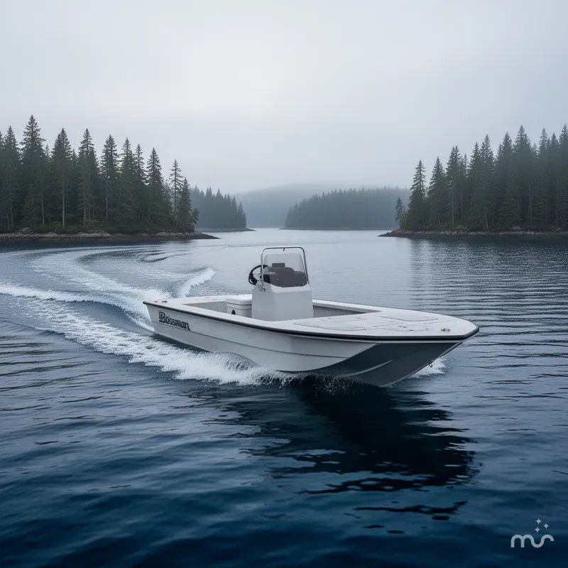 Slide: The Image of Bossman 17 Flats Boat 2022 - 2