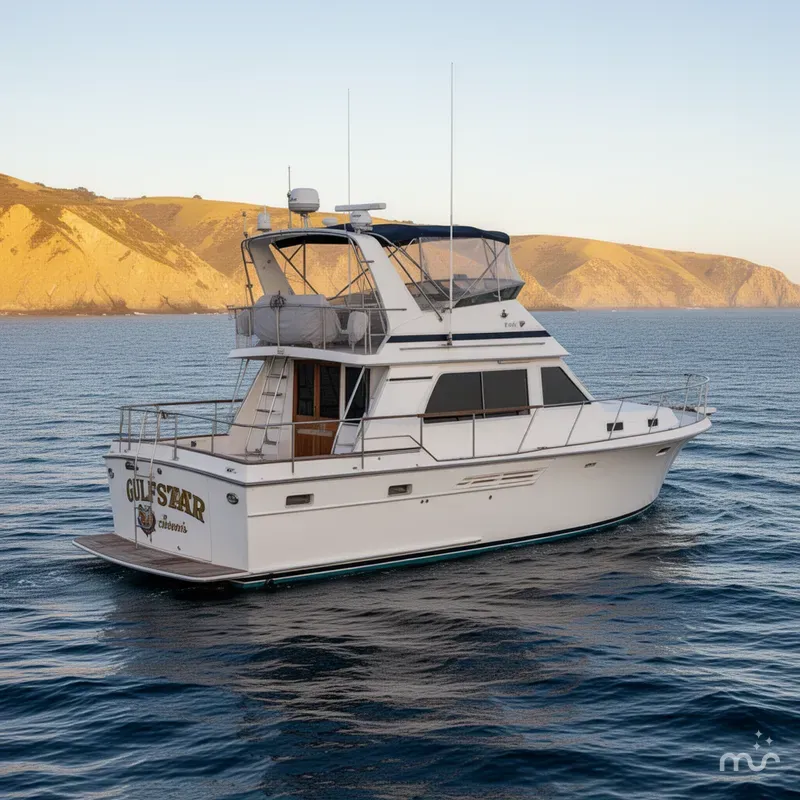 Slide: The Image of Gulfstar 49 Motor Yacht 1984 - 1