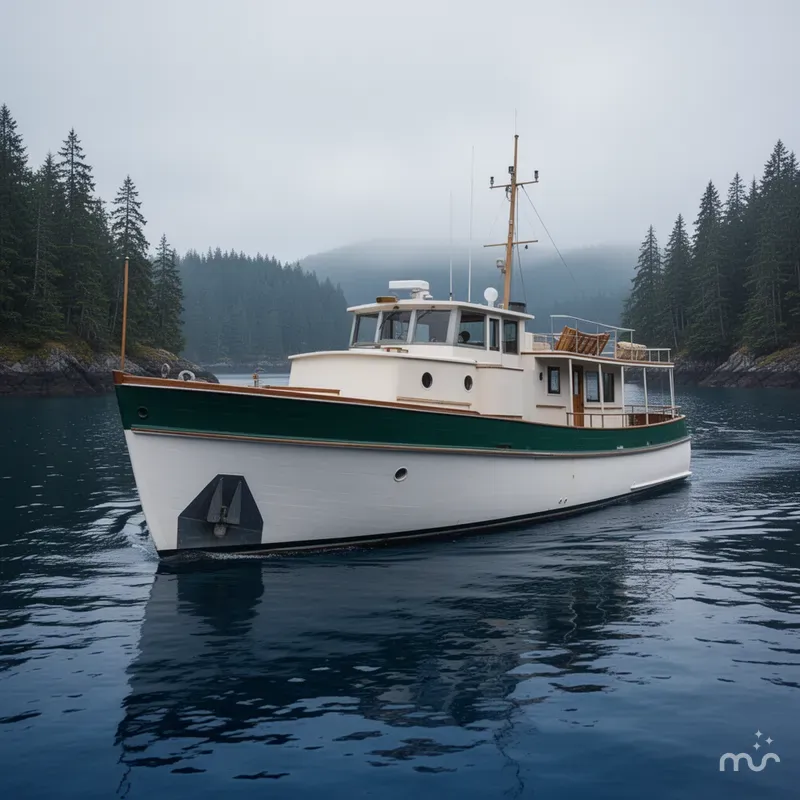 Slide: The Image of Camden Dory Yacht Trawler 1956 - 2