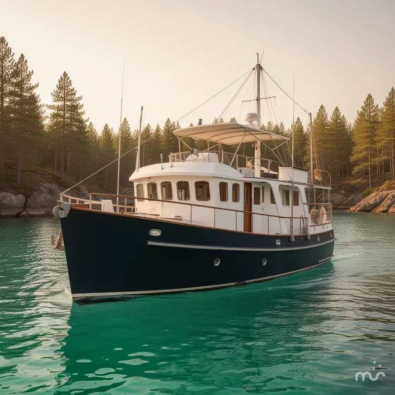 Slide: The Image of Cygnus Custom Trawler 1983 - 2