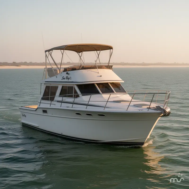 Slide: The Image of Sea Ray 355T Trawler 1982 - 0