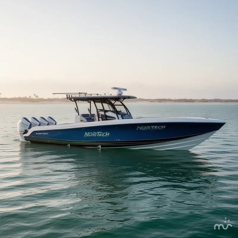 Slide: The Image of Nor-Tech 390 Center Console 2020 - 2
