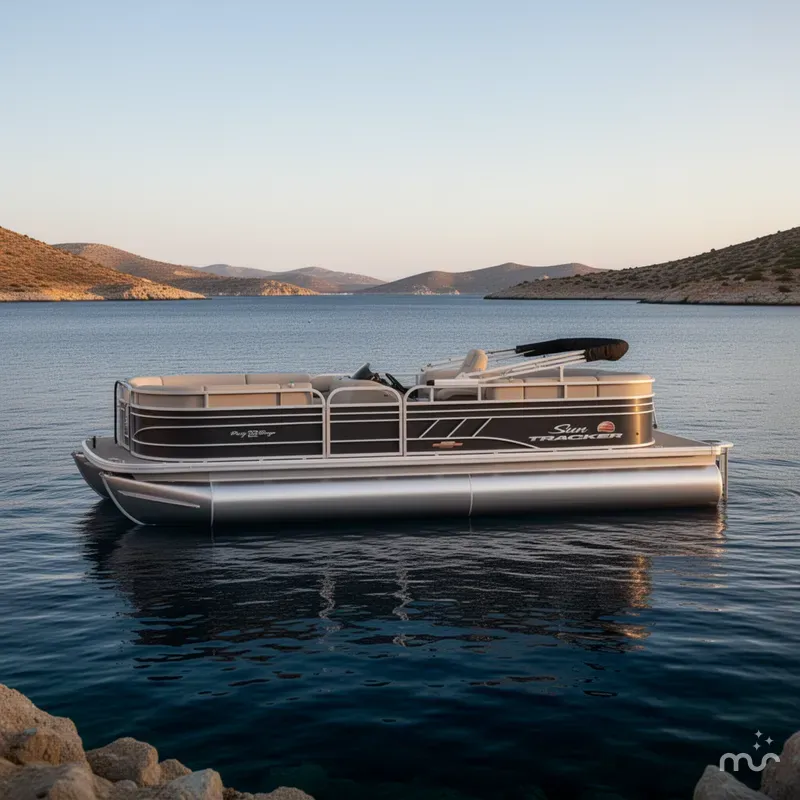 Slide: The Image of Sun Tracker Party Barge 22 DLX 2023 - 4
