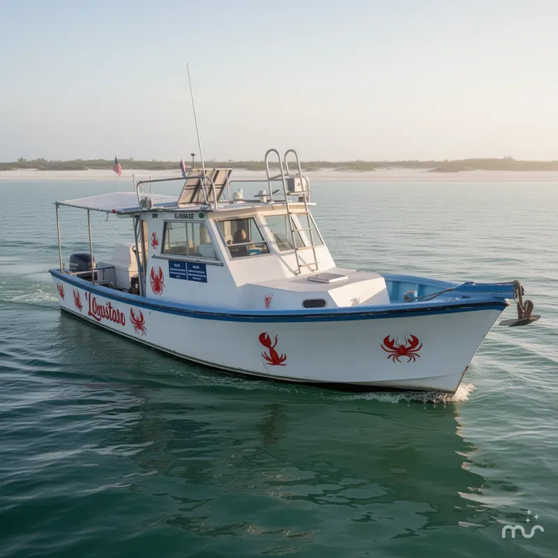 Slide: The Image of Custom Florida Commercial Lobster Diving Licenses Included 1969 - 0