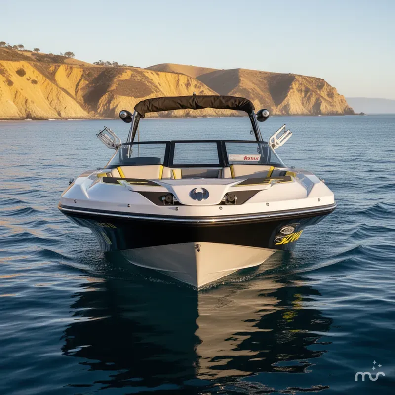 Slide: The Image of Scarab 215 ID w/ Twin 230HP Rotax Motors! 2023 - 1