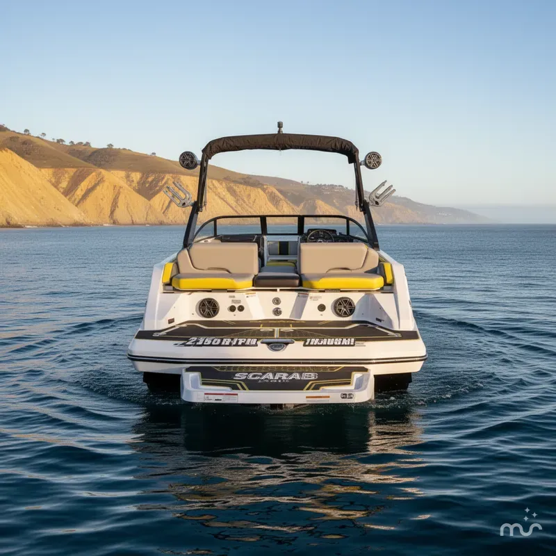 Slide: The Image of Scarab 215 ID w/ Twin 230HP Rotax Motors! 2023 - 3