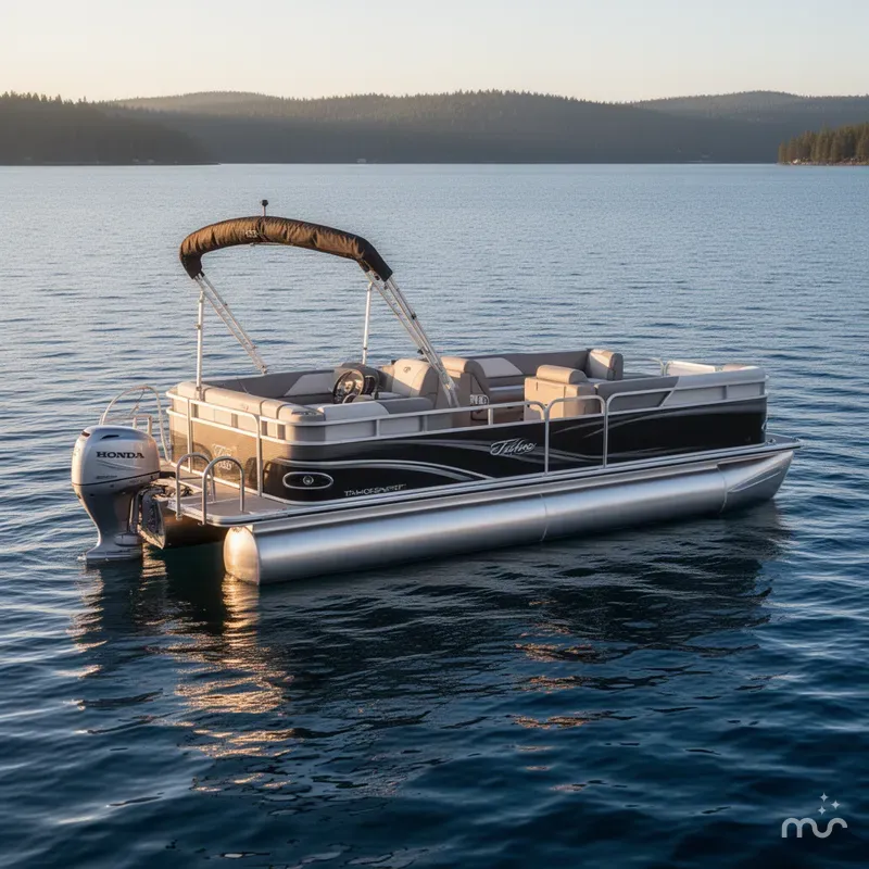 Slide: The Image of Tahoe Sport 2380 Cruise Rear Bench (CRB) & 90HP Honda 4- 2024 - 1