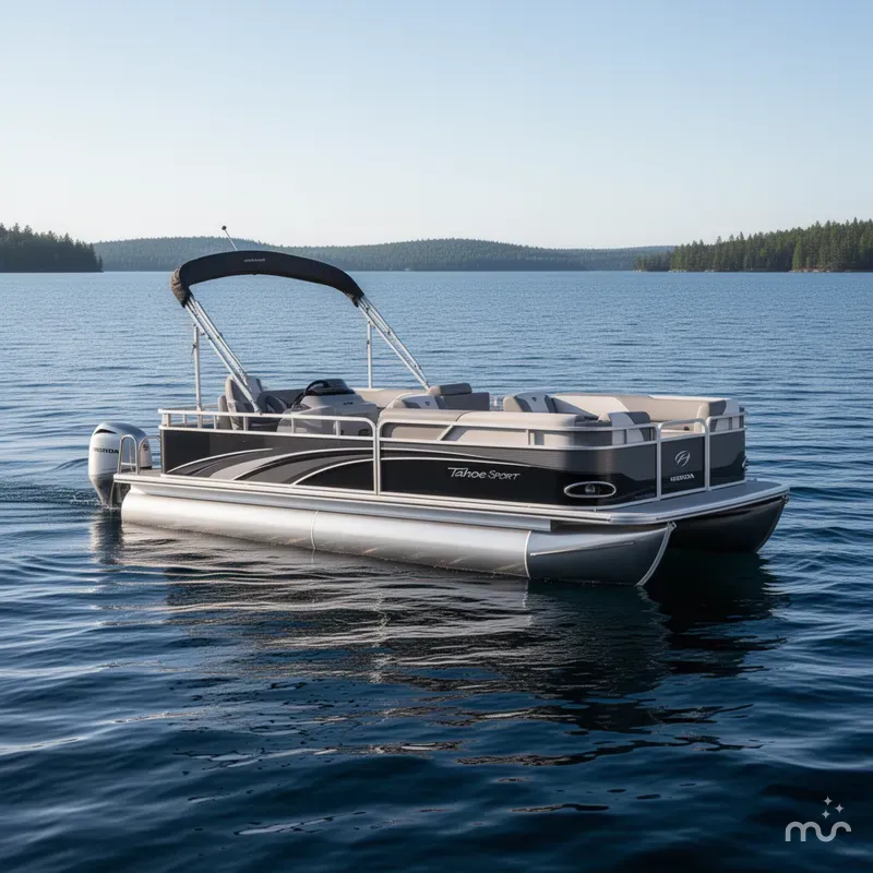 Slide: The Image of Tahoe Sport 2380 Cruise Rear Bench (CRB) & 90HP Honda 4- 2024 - 2