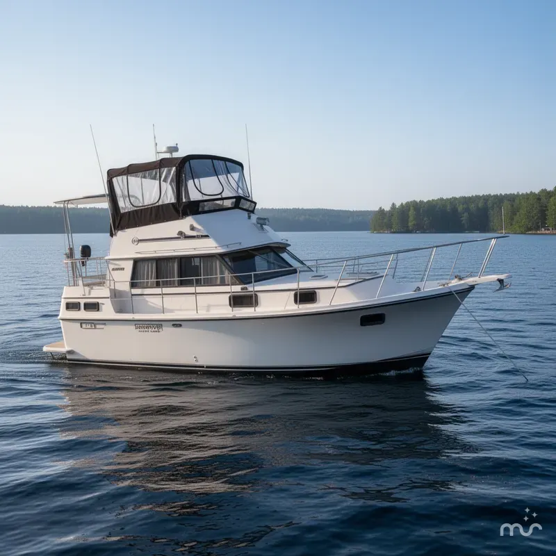 Slide: The Image of Carver 3607 Aft Cabin Motoryacht 1985 - 0