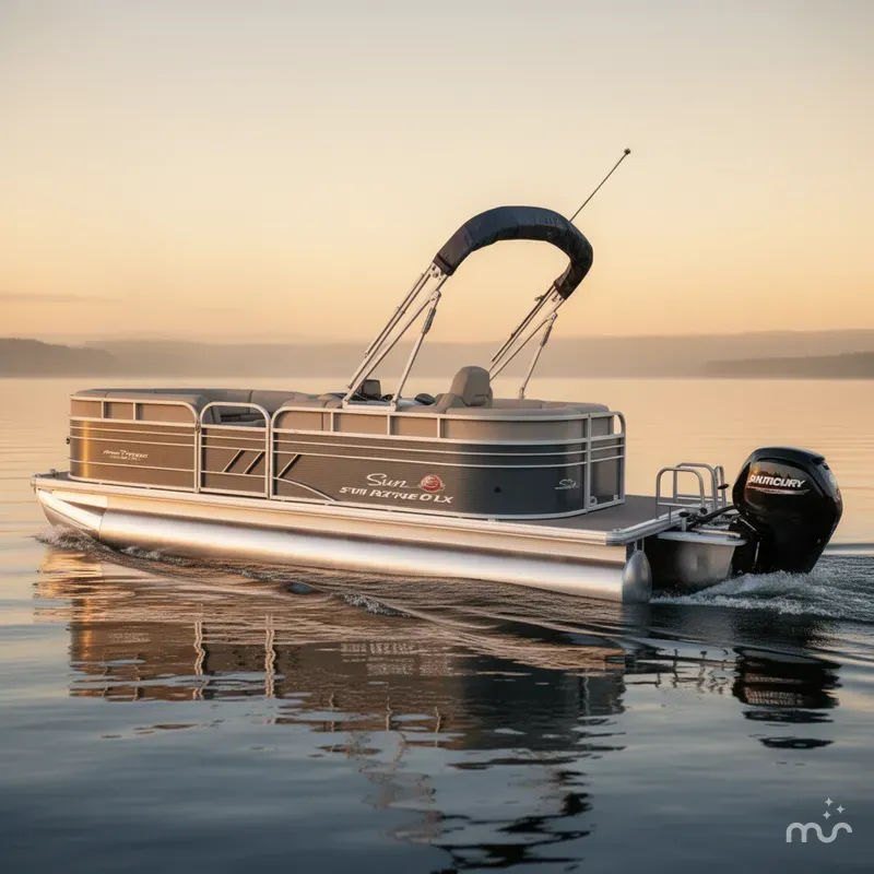 Slide: The Image of Sun Tracker Party Barge 20 DLX 2023 - 2