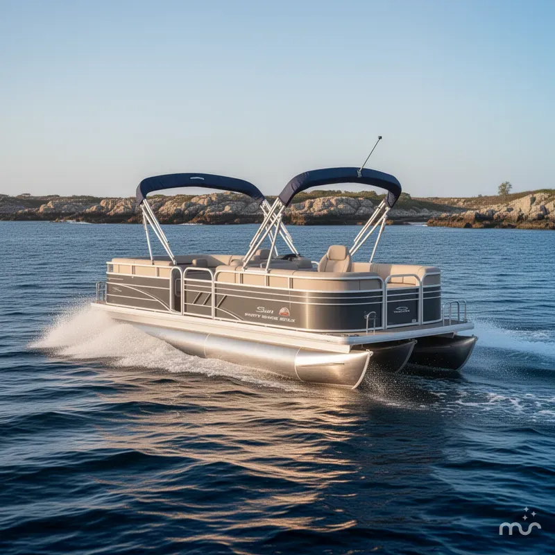 Slide: The Image of Sun Tracker Party Barge 20 DLX 2023 - 2