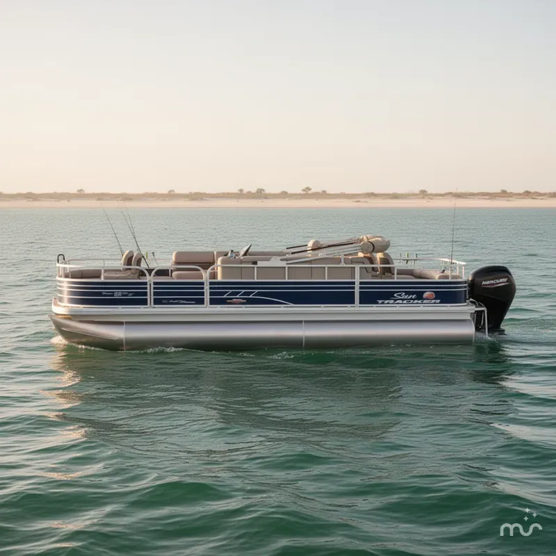 Slide: The Image of Sun Tracker Fishin' Barge 22 DLX 2023 - 1