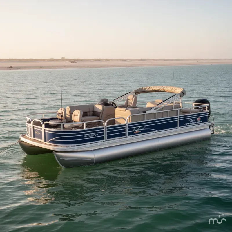 Slide: The Image of Sun Tracker Fishin' Barge 22 DLX 2023 - 2
