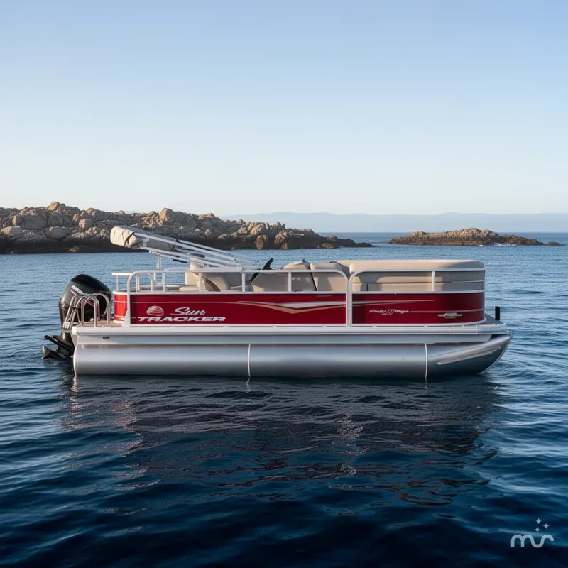 Slide: The Image of Sun Tracker Party Barge 18 DLX 2023 - 2