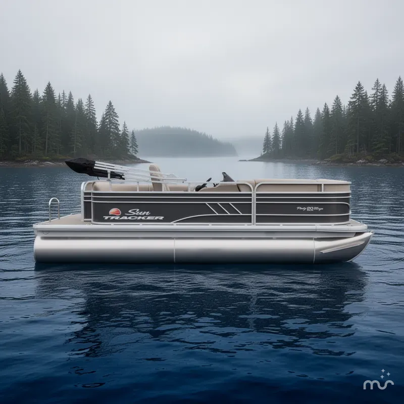 Slide: The Image of Sun Tracker Party Barge 20 DLX 2023 - 2