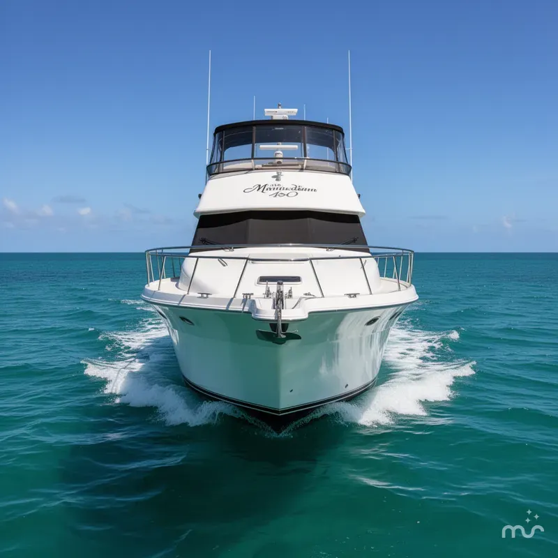 Slide: The Image of Meridian 490 Pilothouse 2004 - 1