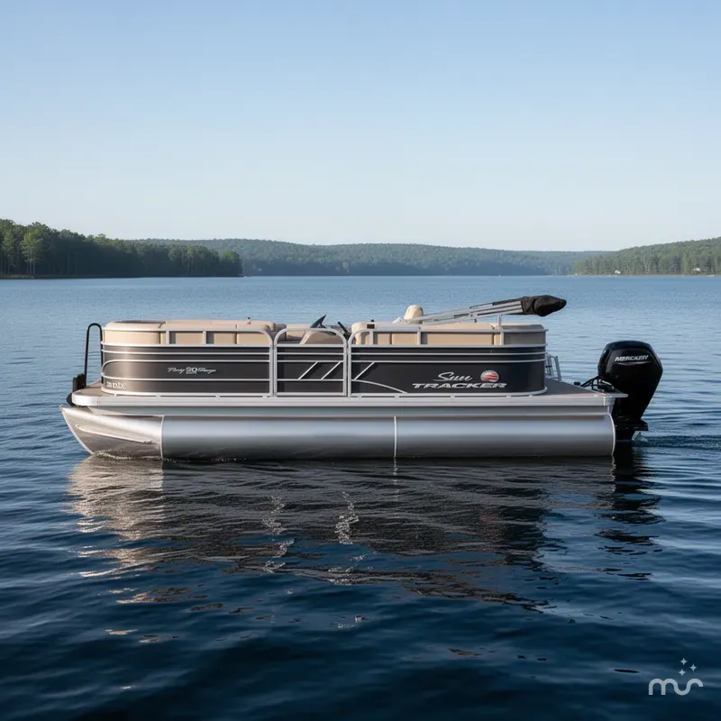Slide: The Image of Sun Tracker Party Barge 20 DLX 2023 - 2