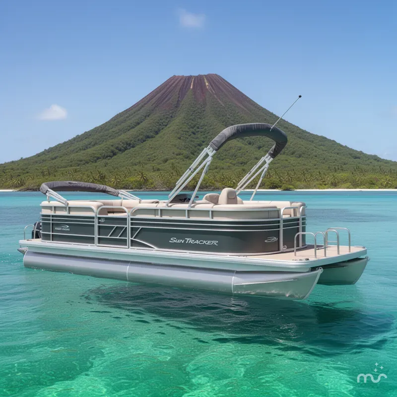 Slide: The Image of Sun Tracker Party Barge 20 DLX 2023 - 2