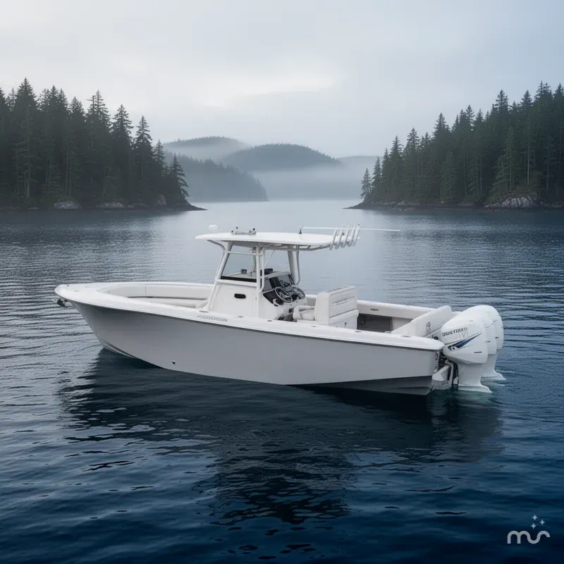 Slide: The Image of Fountain 34 Center Console 2018 - 2