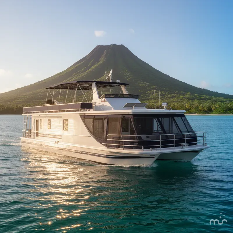 Slide: The Image of Stardust Cruisers Houseboat 1997 - 1