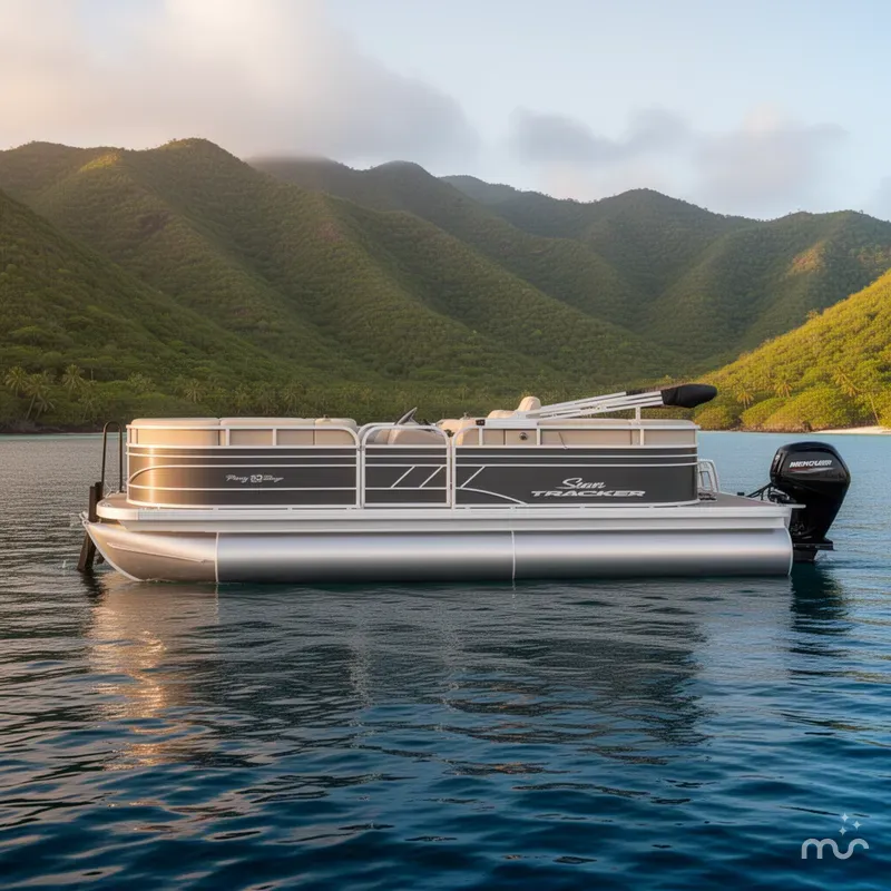 Slide: The Image of Sun Tracker Party Barge 20 DLX 2023 - 2