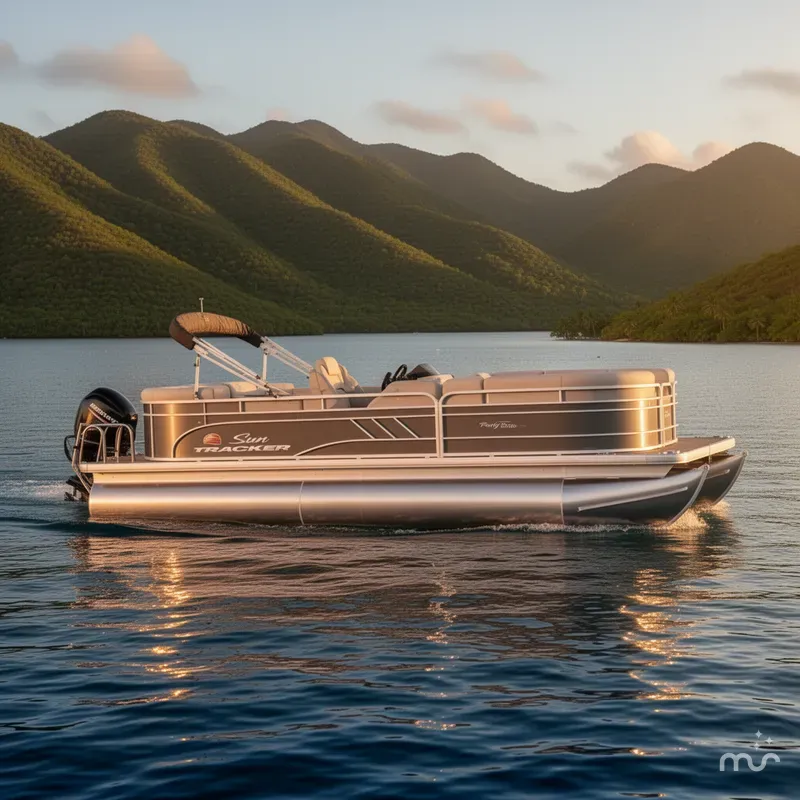 Slide: The Image of Sun Tracker Party Barge 20 DLX 2023 - 4