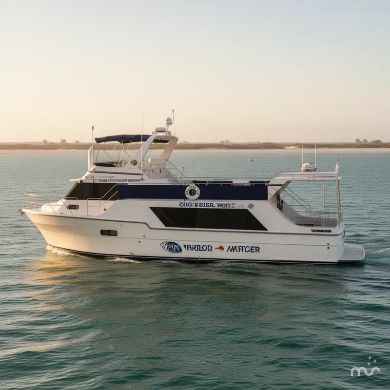 Slide: The Image of Harbor Master Coastal Pilot House Motoryacht 1990 - 1