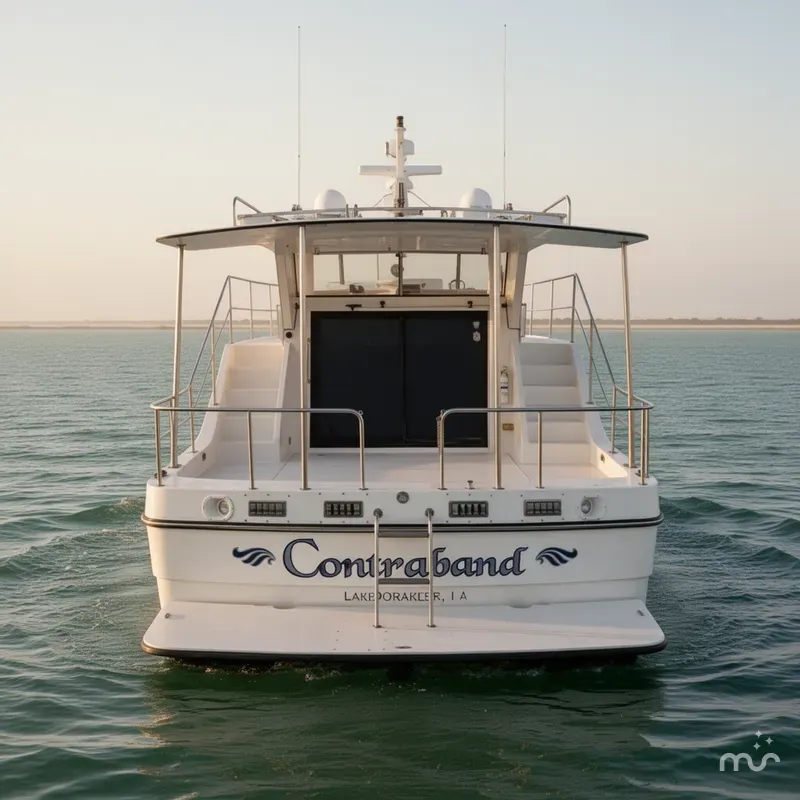 Slide: The Image of Harbor Master Coastal Pilot House Motoryacht 1990 - 2