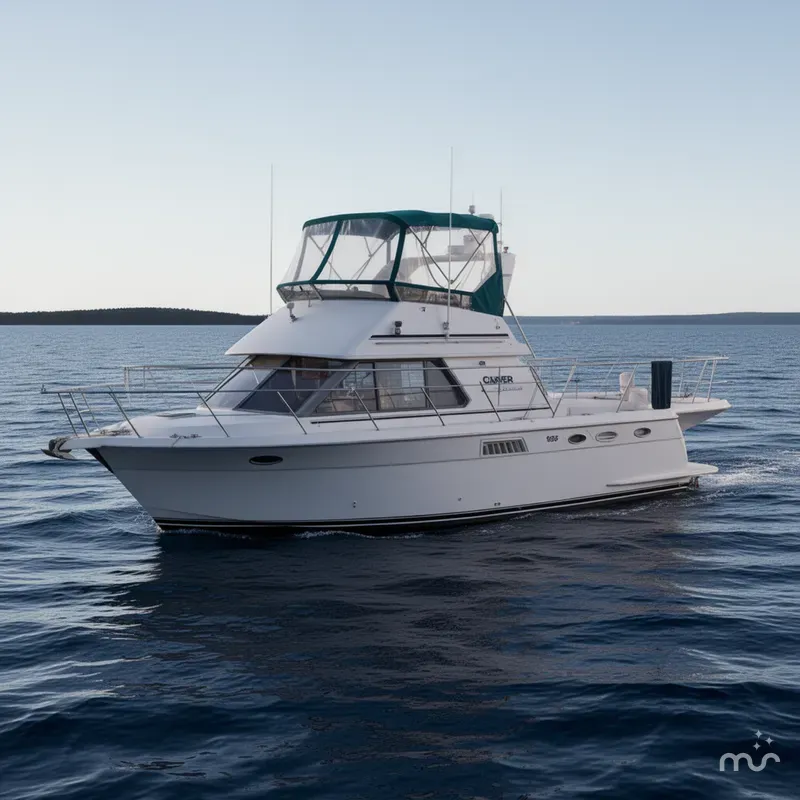 Slide: The Image of Carver 325 Aft Cockpit Motoryacht 1995 - 0