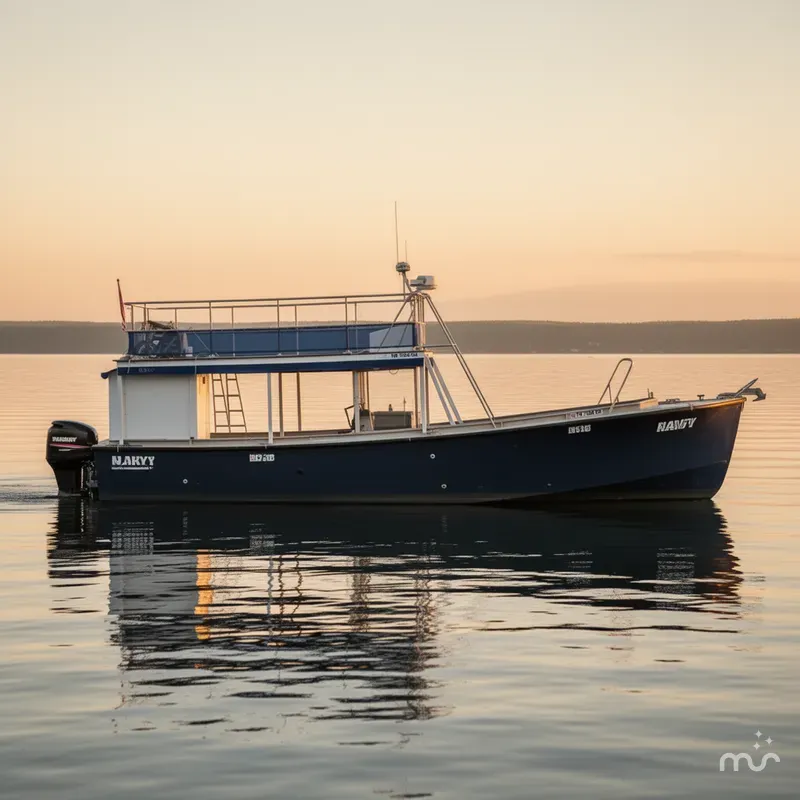 Slide: The Image of Custom 40' Navy Boat 2004 - 0