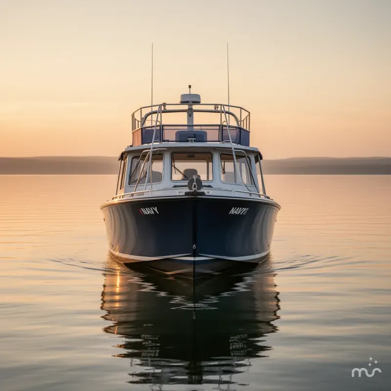 Slide: The Image of Custom 40' Navy Boat 2004 - 3