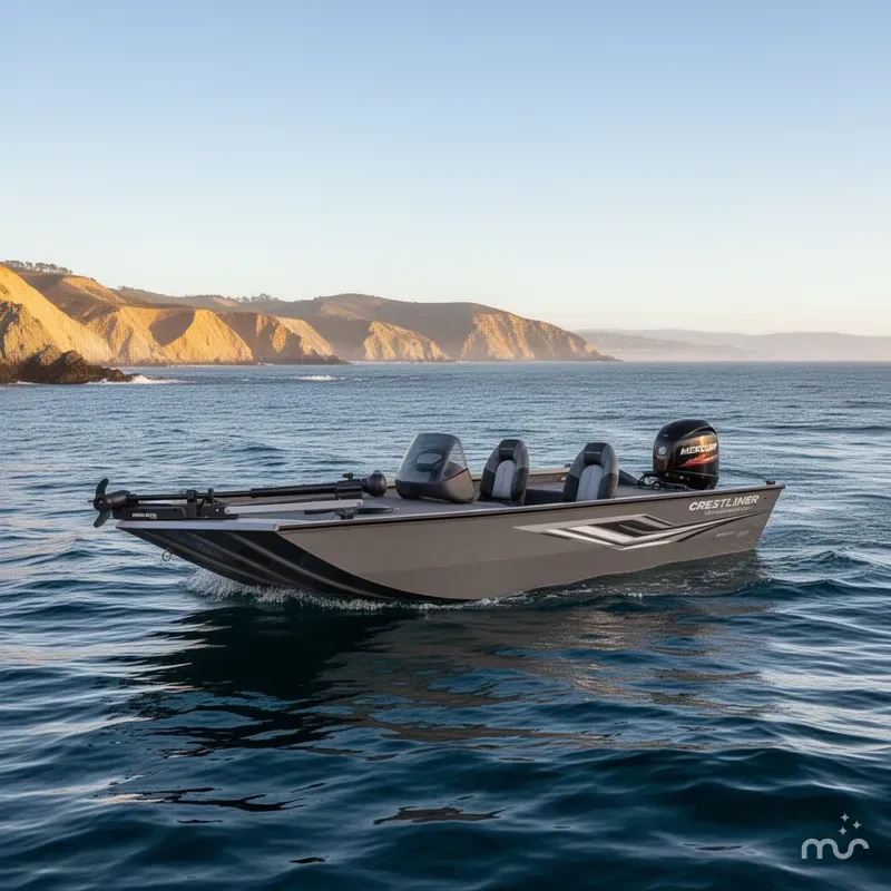 Slide: The Image of Crestliner 1600 Storm w/ 40HP Mercury Fourstroke! 2023 - 3