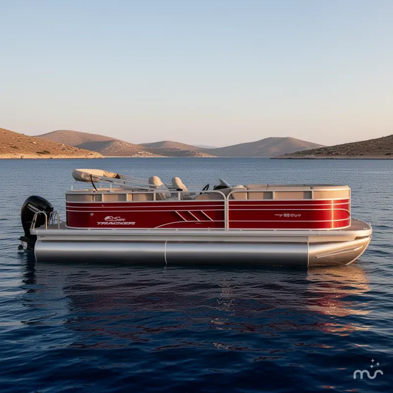 Slide: The Image of Sun Tracker Party Barge 22 DLX 2023 - 2