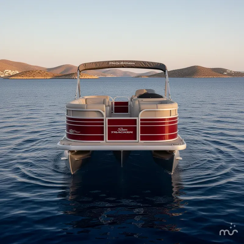 Slide: The Image of Sun Tracker Party Barge 22 DLX 2023 - 3