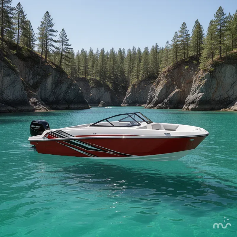 Slide: The Image of Bayliner VR4 Bowrider - Outboard w/ 115HP Mercury! 2023 - 2
