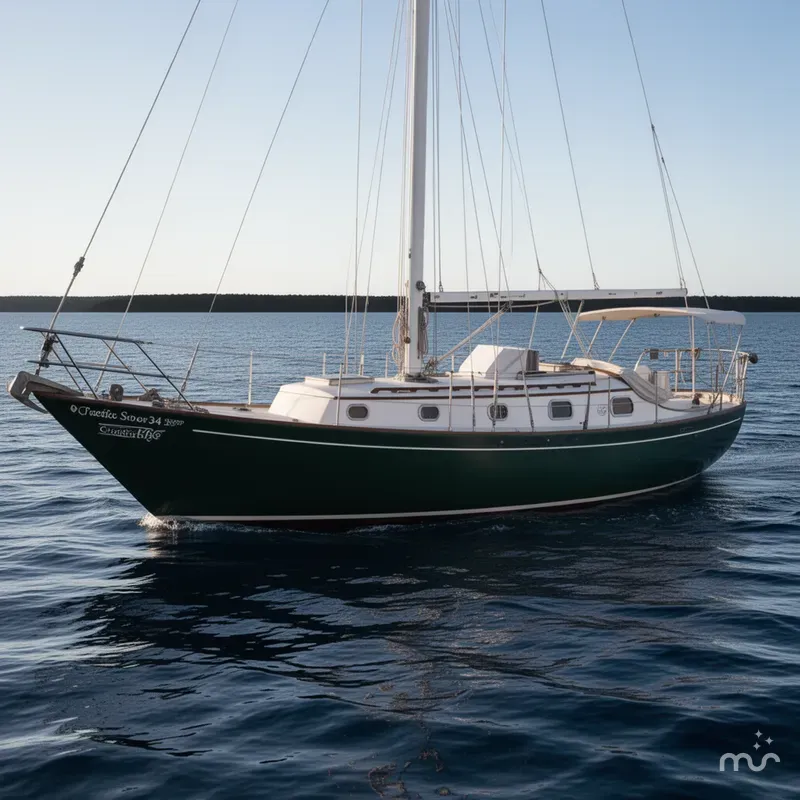Slide: The Image of Pacific Seacraft Crealock 34 1986 - 0