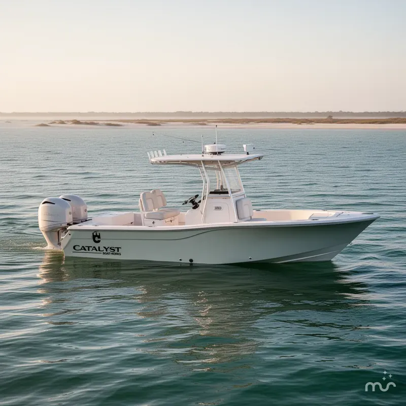 Slide: The Image of Catalyst Boat Works 2300 BAY 2022 - 2