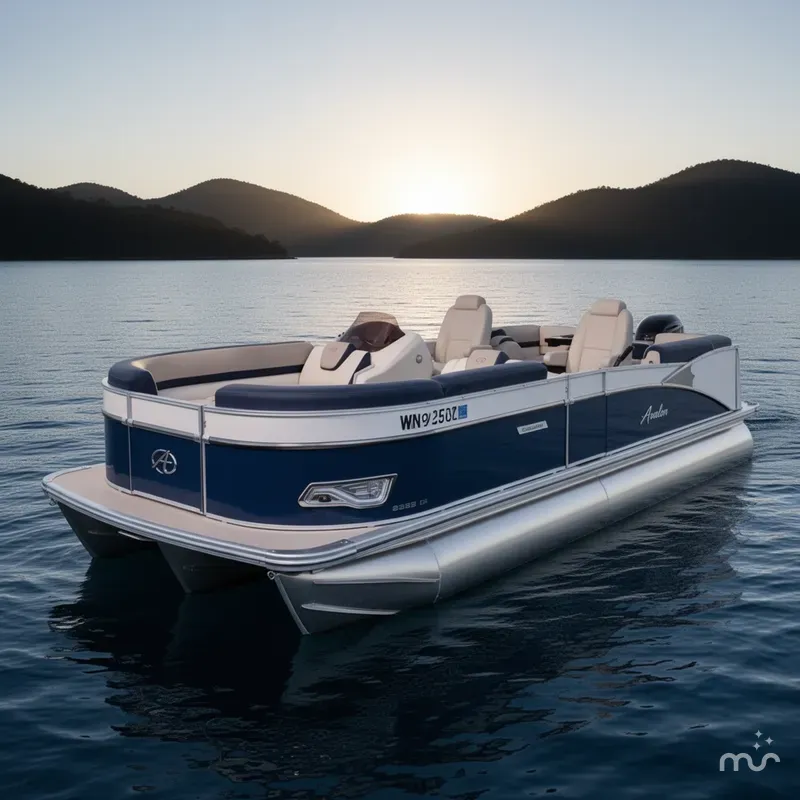 Slide: The Image of Avalon Catalina Quad Lounger Indigo 2022 - 0