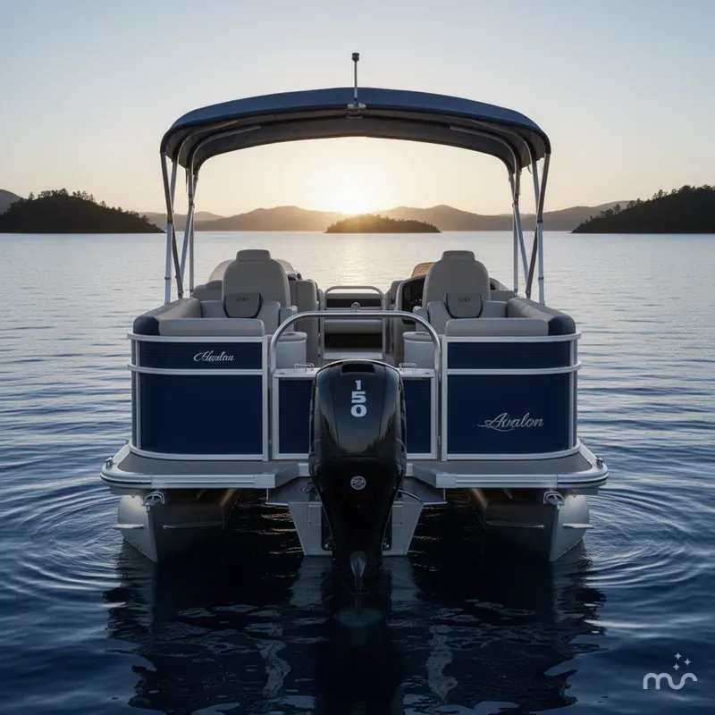 Slide: The Image of Avalon Catalina Quad Lounger Indigo 2022 - 1