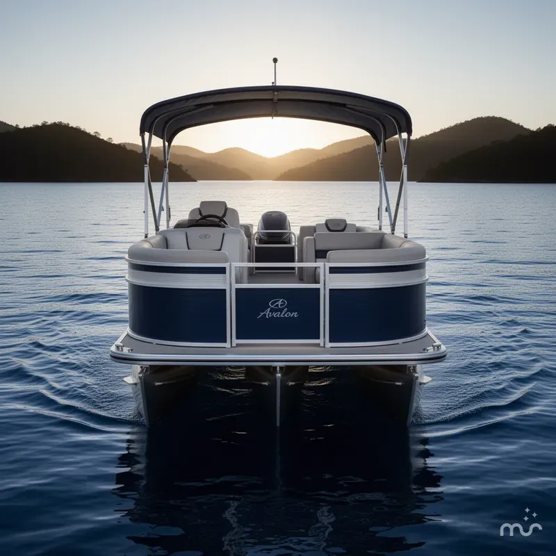 Slide: The Image of Avalon Catalina Quad Lounger Indigo 2022 - 2