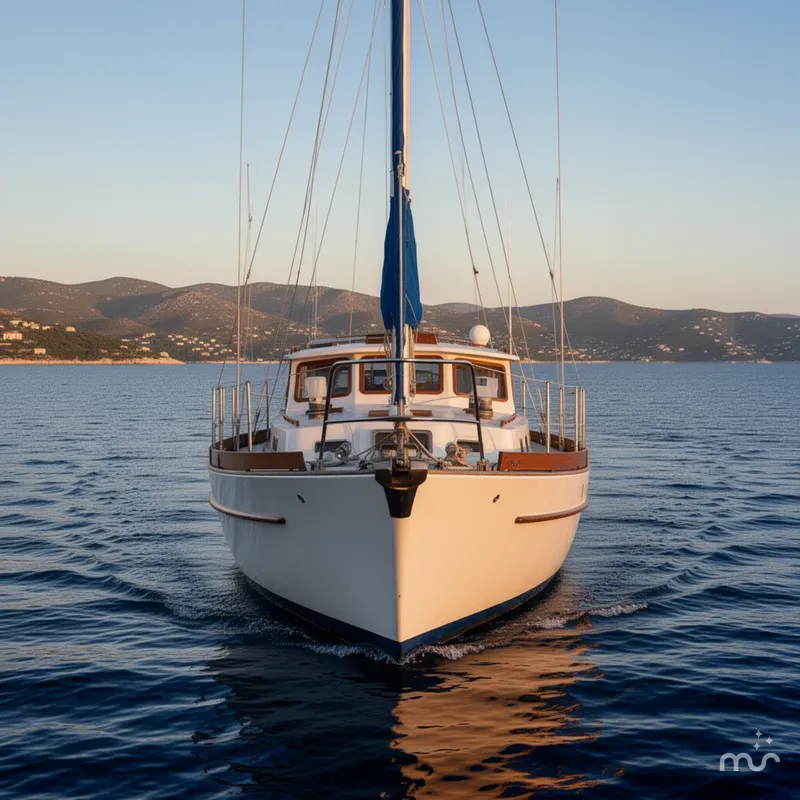 Slide: The Image of Ted Brewer Jason Pilothouse Offshore 1977 - 1