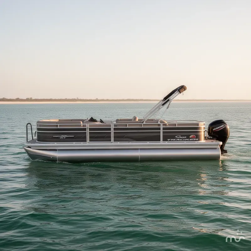 Slide: The Image of Sun Tracker Party Barge 22 RF DLX 2024 - 0